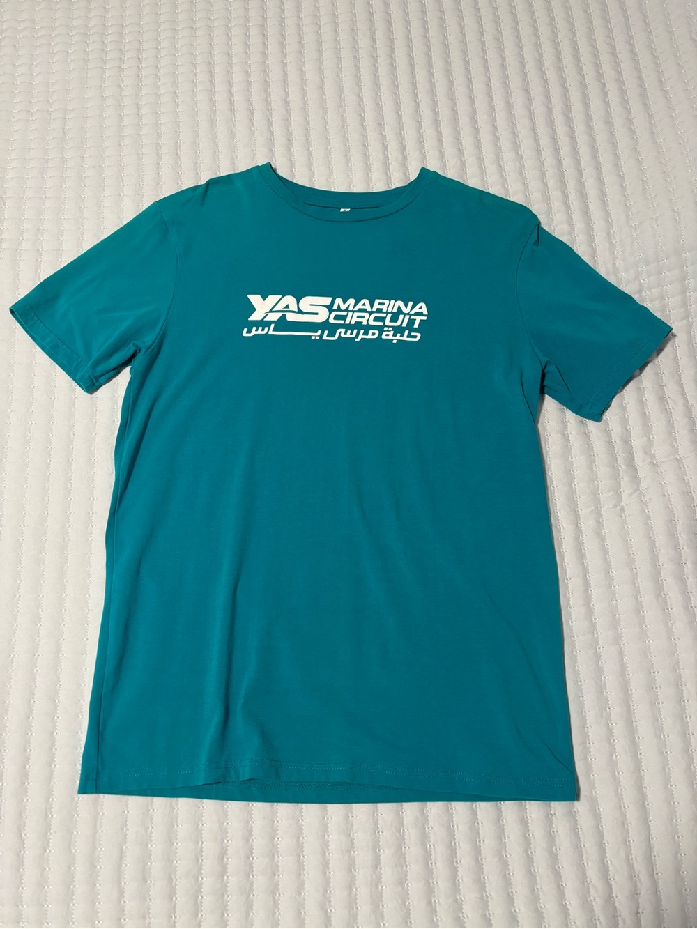 Formula 1 Abu Dhabi YAS Marina Circuit Teal Crewneck T-Shirt - Men